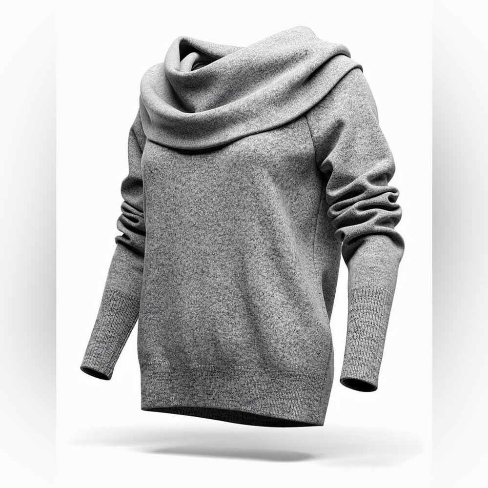 Banana Republic Gray Cowl Neck Sweater
